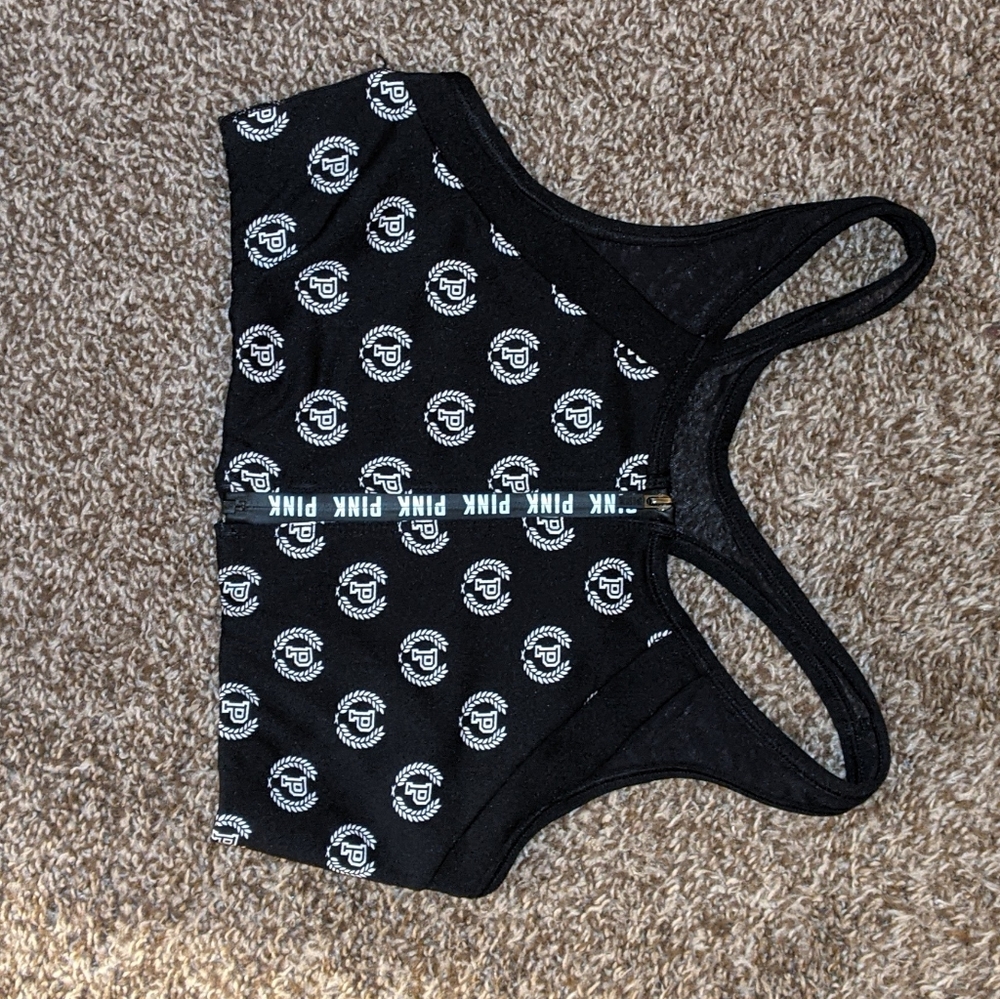 Pink victoria's secret bra sports bra